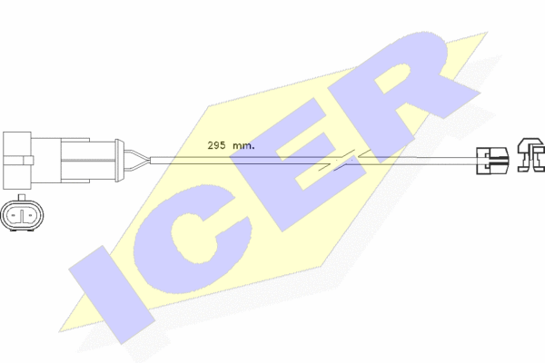 Senzor de avertizare,uzura placute de frana 610256 E C ICER